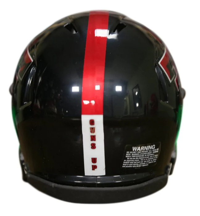 Texas Tech Red Raiders Riddell Mini Speed Helmet - Chrome Decal