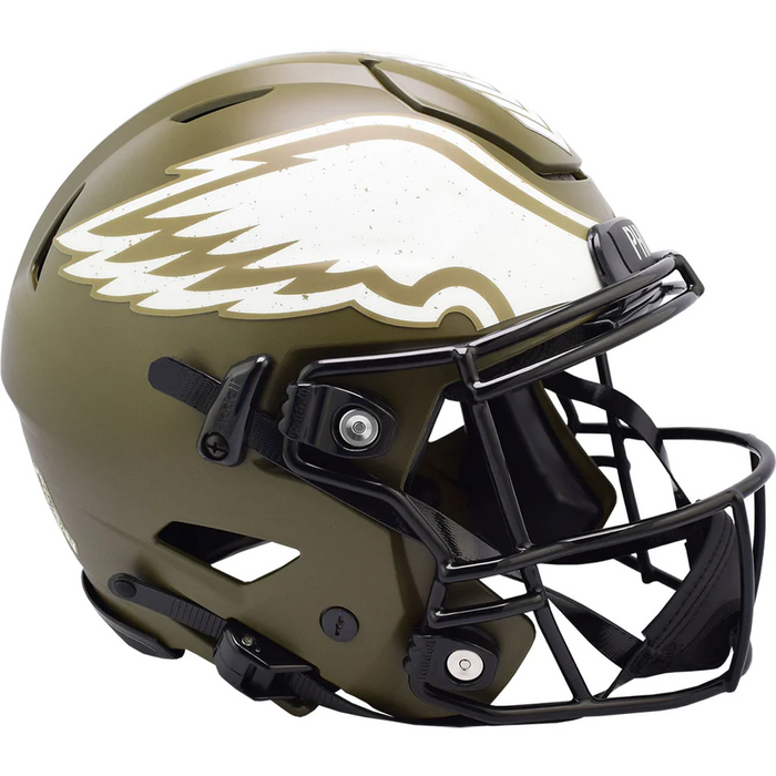 Philadelphia Eagles Authentic Full Size SpeedFlex Helmet - Salute To Service