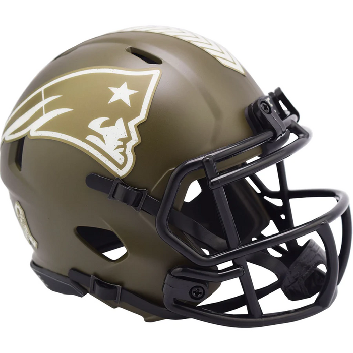 New England Patriots Riddell Mini Speed Helmet - Salute To Service