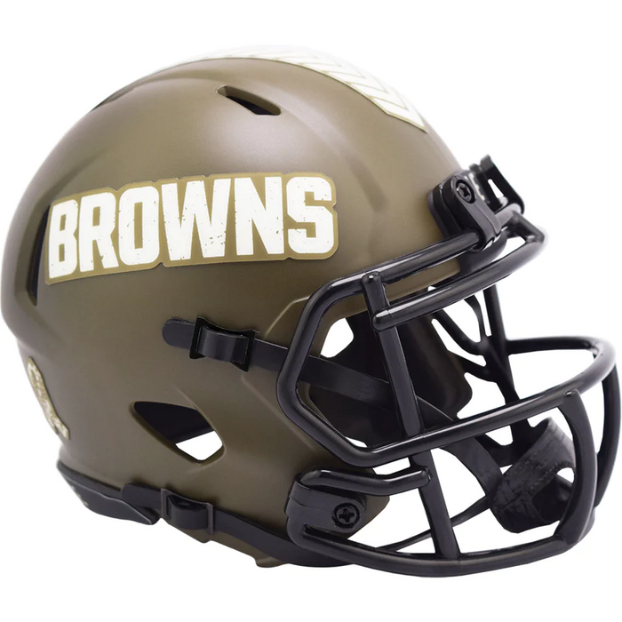 Cleveland Browns Riddell Mini Speed Helmet - Salute To Service