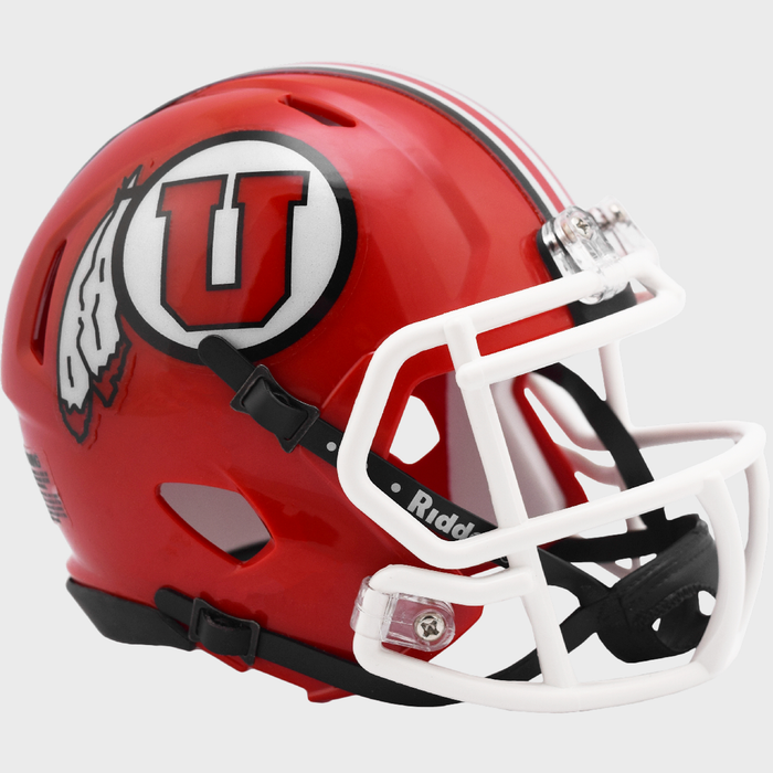 Utah Utes Riddell Mini Speed Helmet - Radiant Red
