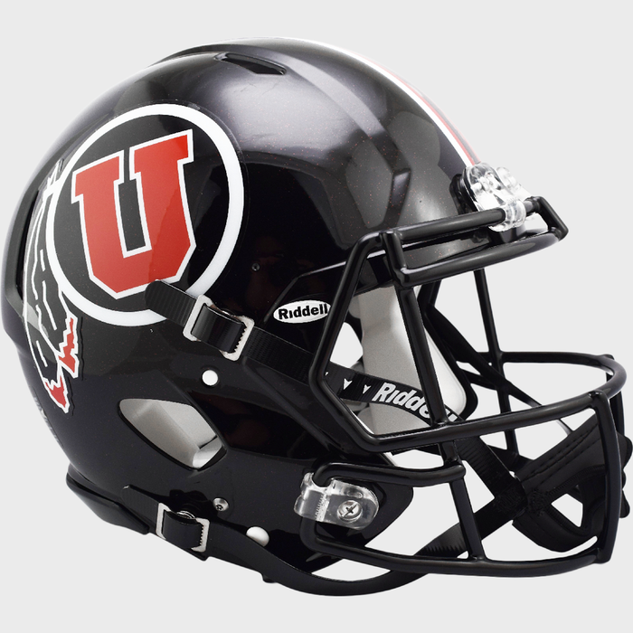 Utah Utes Authentic Full Size Speed Helmet - Black