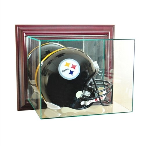 Wall Mounted Full Size Helmet Display Case with Mirror