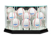 Eight Baseball Display Case with Mirrors