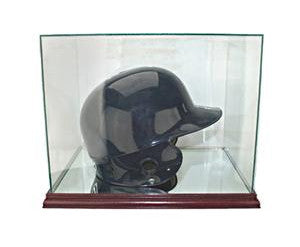 Retangle Batting Helmet Display Case with Mirrors