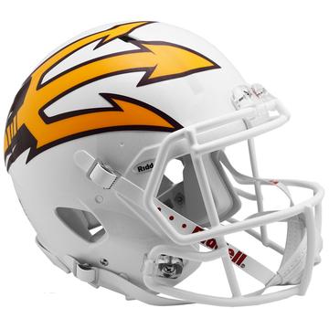Arizona State Sun Devils Authentic Full Size Speed Helmet - White Metallic