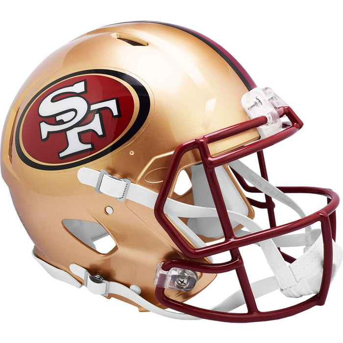 San Francisco 49ers Authentic Full Size Throwback Speed Helmet - 1996 to 2008
