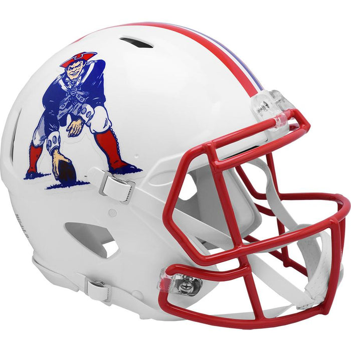New England Patriots Authentic Full Size Throwback Speed Helmet - 1990 to 1992