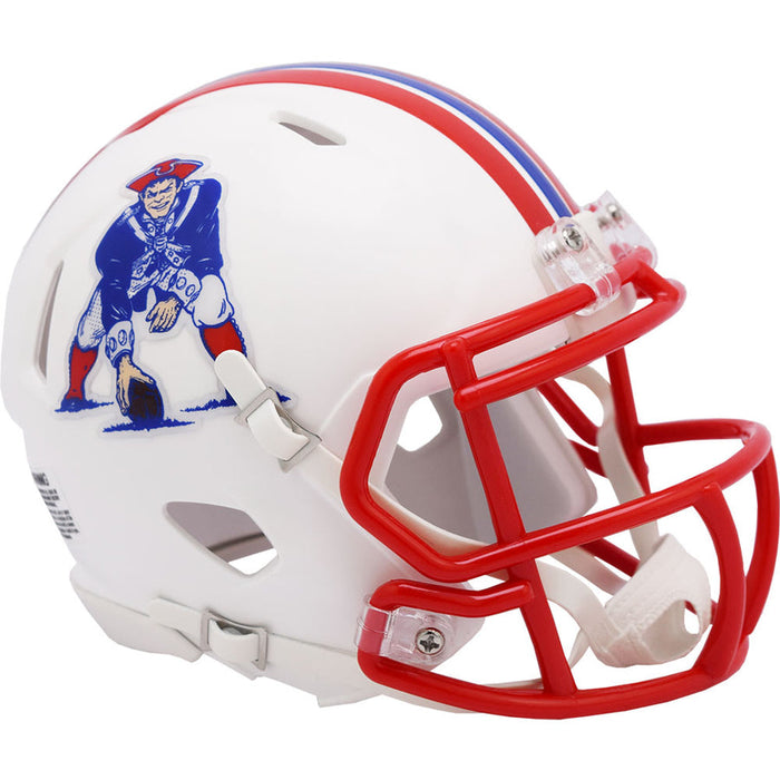 New England Patriots Riddell Mini Throwback Speed Helmet - 1990 to 1992