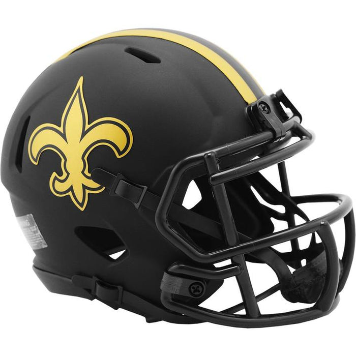 New Orleans Saints Riddell Mini Speed Helmet - ECLIPSE