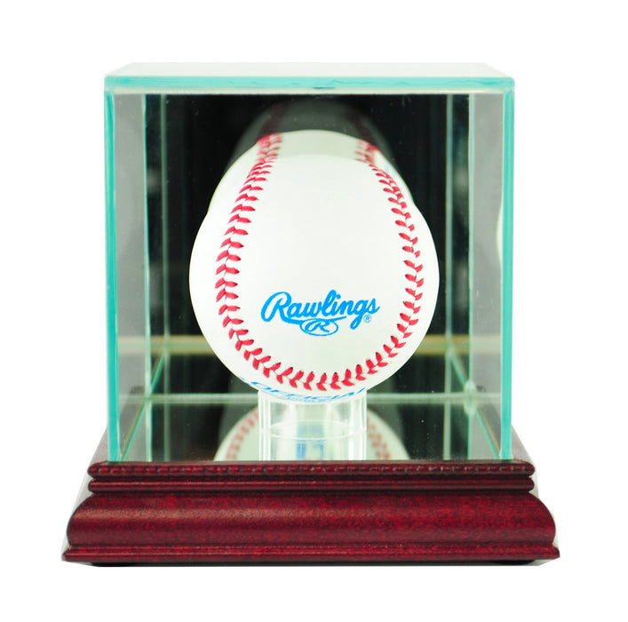Single Baseball Display Case with Mirrors