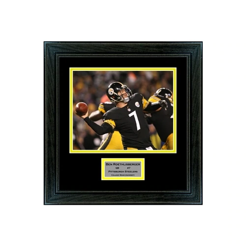 Personalized Sports Frame for Autographed Photo with Double Matting