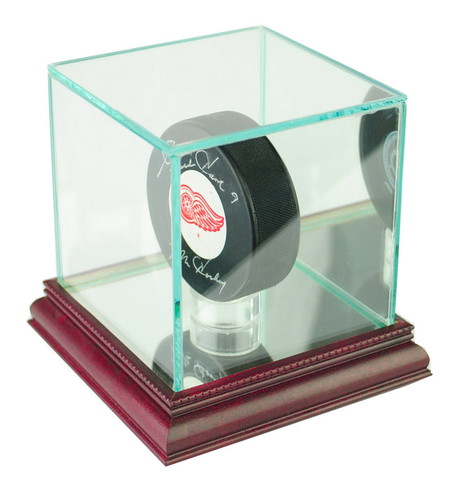 Single Puck Display Case with Mirrors