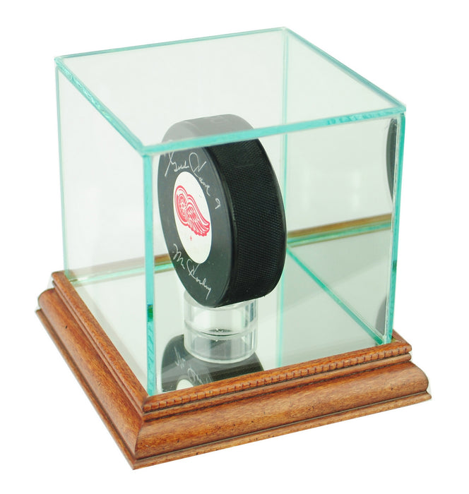 Single Puck Display Case with Mirrors