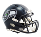 Seattle Seahawks Riddell Mini Speed Helmet - Matte Navy