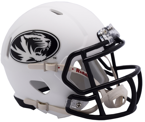 Missouri Tigers Riddell Mini Speed Helmet - Matte White