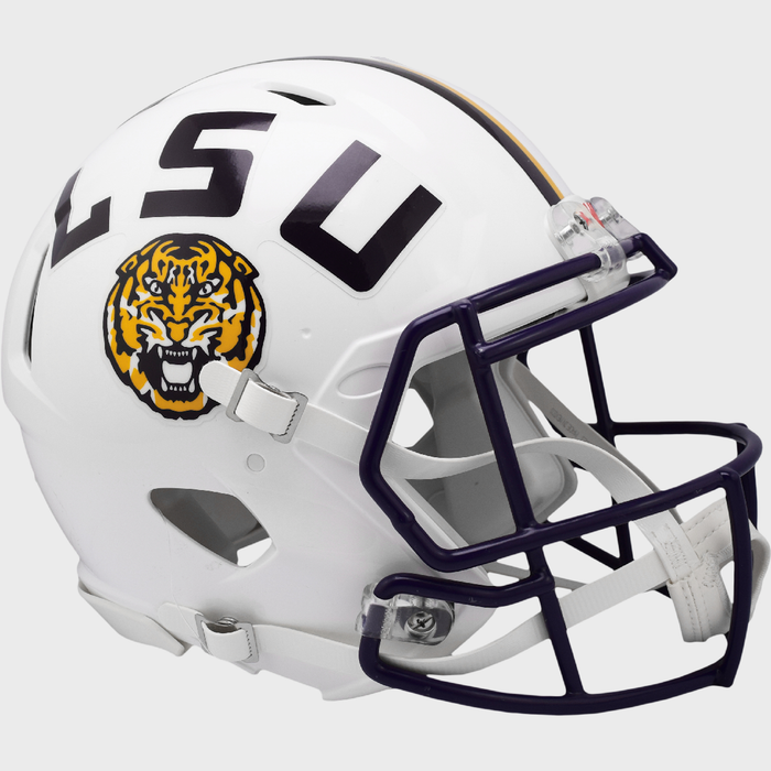 LSU Tigers Authentic Full Size Speed Helmet - White