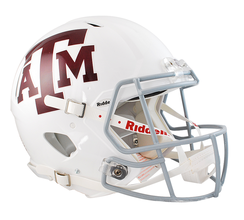 Texas A&M Aggies Authentic Full Size Speed Helmet - White