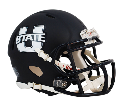 Utah State Aggies Riddell Mini Speed Helmet - Matte Navy