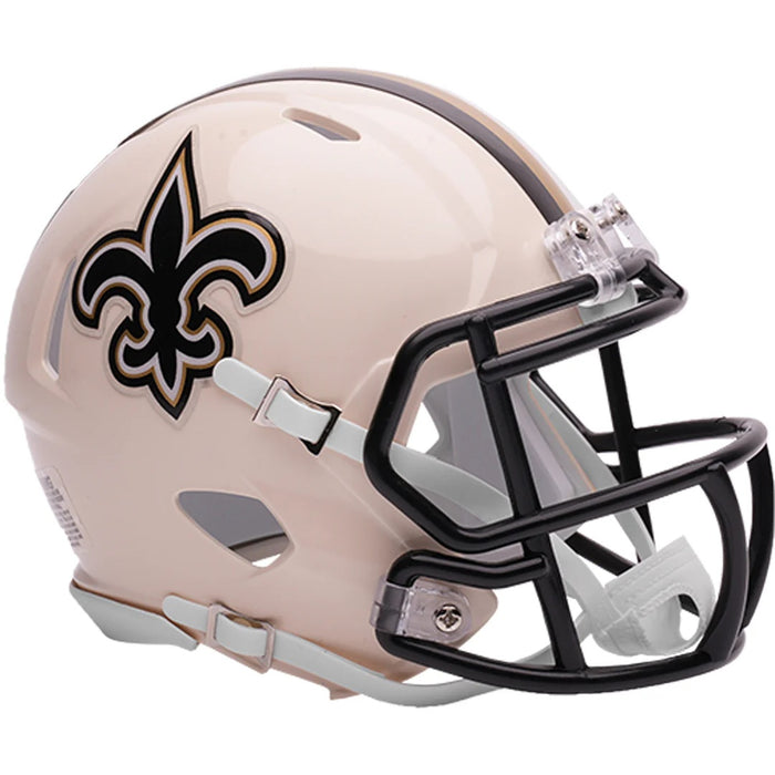 New Orleans Saints Riddell Mini Speed Helmet - RETRO - Game Day Treasures