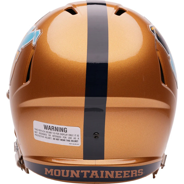 West Virginia Mountaineers Replica Speed Helmet - Satin Navy - Game Day Treasures