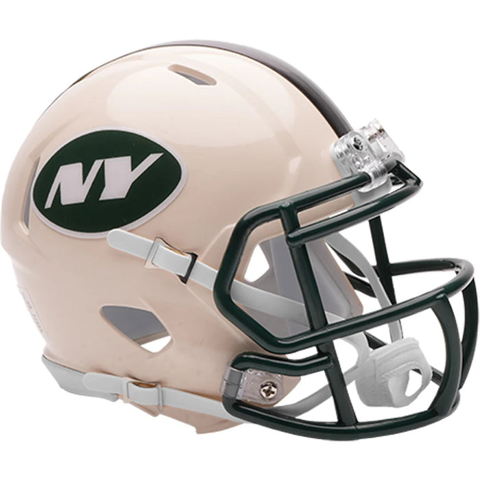 New York Jets Riddell Mini Speed Helmet - RETRO - Game Day Treasures