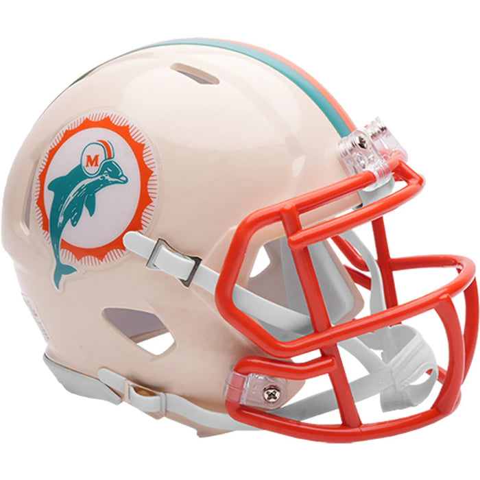 Miami Dolphins Riddell Mini Speed Helmet - RETRO