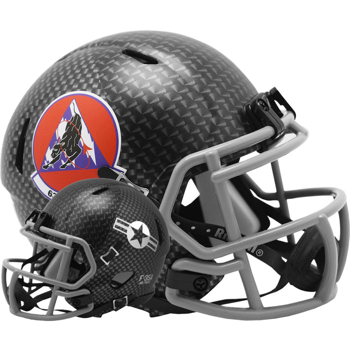 Air Force Falcons Riddell Mini Speed Helmet - 63rd Fighter Squadron