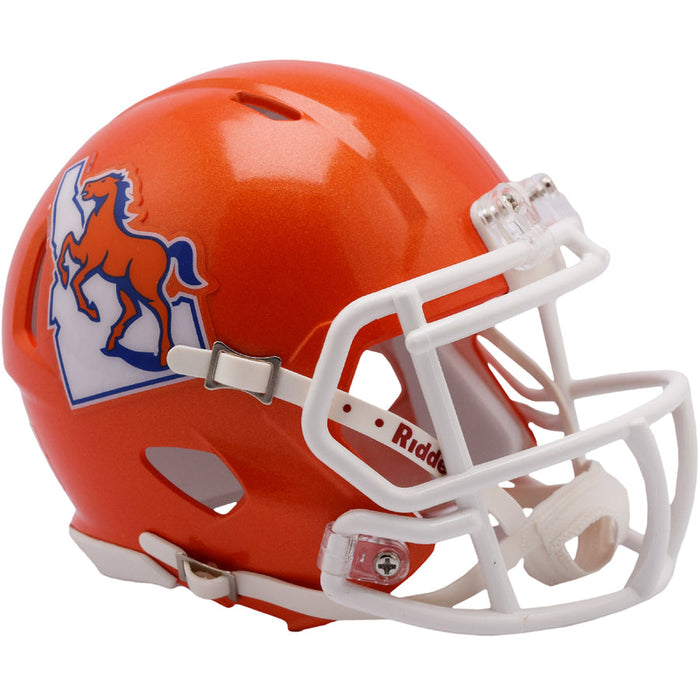 Boise State Broncos Riddell Mini Speed Helmet - Orange