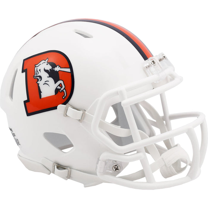 Denver Broncos Riddell Mini Speed Helmet - 2023 Snowcapped