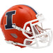 Illinois Fighting Illini Riddell Mini Speed Helmet - Orange - Game Day Treasures