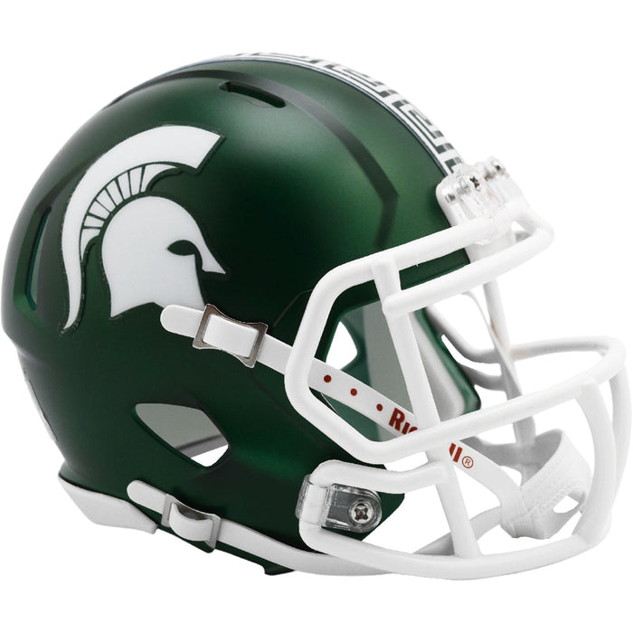Michigan State Spartans Mini Speed Helmet - 2023 Satin Green - Game Day Treasures