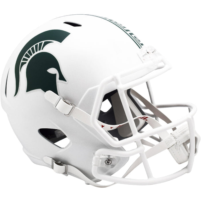 Michigan State Spartans Replica Full Size Speed Helmet - 2023 Matte White