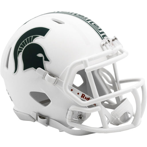 Michigan State Spartans Mini Speed Helmet - 2023 Matte White - Game Day Treasures
