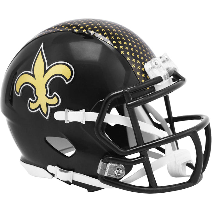 New Orleans Saints Riddell Mini Speed Helmet - 2022 Alternate On-Field
