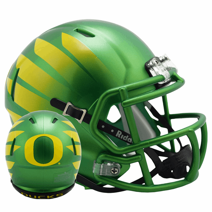 Oregon Ducks Mini Speed Helmet - Painted w/Wing - Game Day Treasures