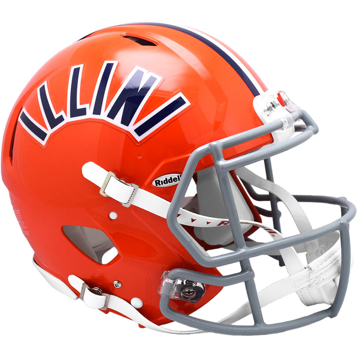 Illinois Fighting Illini Authentic Speed Helmet (1971-1987) - Game Day Treasures