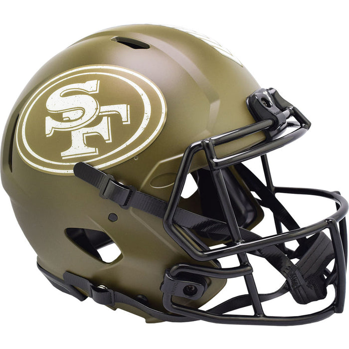 San Francisco 49ers Authentic Full Size Speed Helmet - Salute To Service