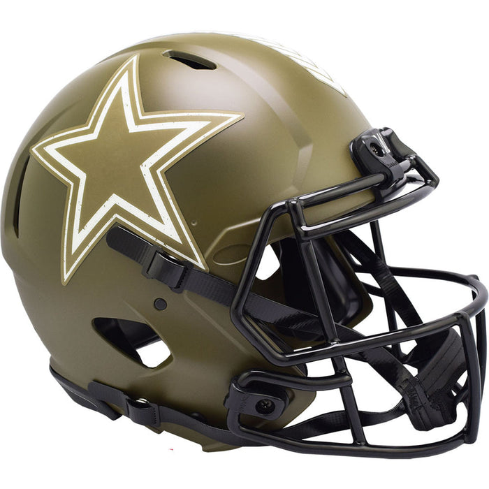 Dallas Cowboys Authentic Full Size Speed Helmet - Salute To Service