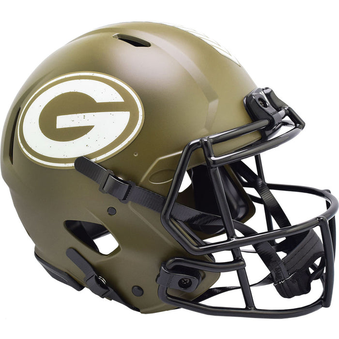 Green Bay Packers Authentic Full Size Speed Helmet - Salute To Service