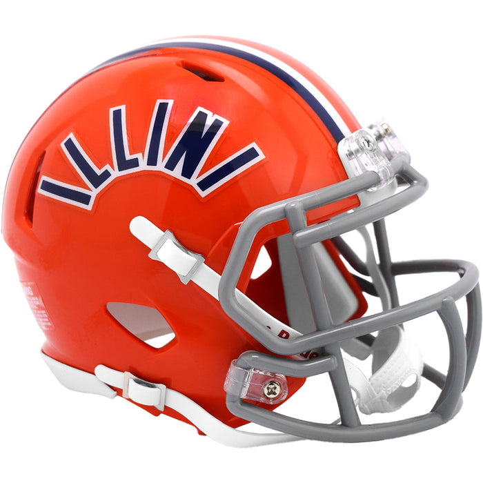 Illinois Fighting Illini Mini Speed Helmet (1971-1987) - Game Day Treasures
