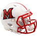 Miami of Ohio Redhawks Mini Speed Helmet - Matte White - Game Day Treasures