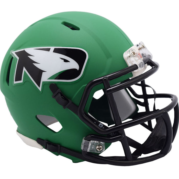 North Dakota Fighting Hawks Riddell Mini Speed Helmet - 2021 Flat Green