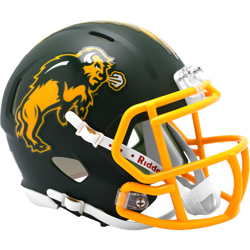 North Dakota State Bison Mini Speed Helmet - Flat Green - Game Day Treasures