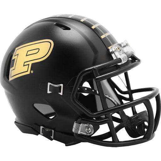 Purdue Boilermakers Mini Speed Helmet - Anodized Black - Game Day Treasures