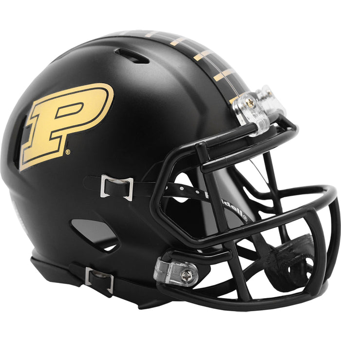 Purdue Boilermakers Mini Speed Helmet - Anodized Black - Game Day Treasures