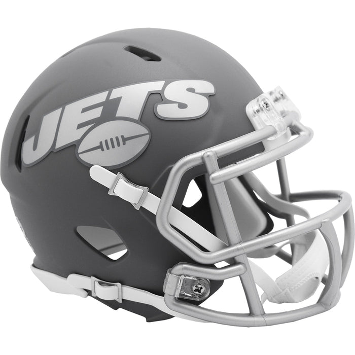 New York Jets Riddell Mini Speed Helmet - Slate