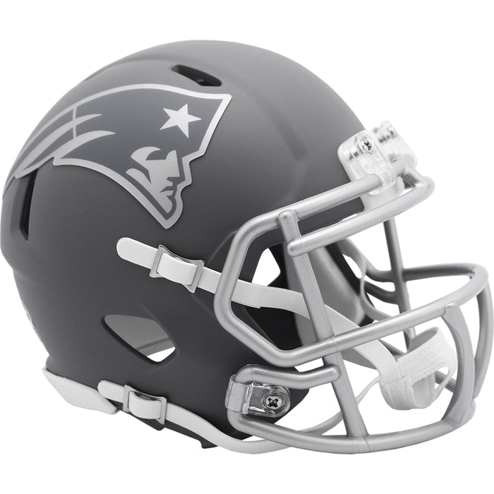 New England Patriots Riddell Mini Speed Helmet - Slate