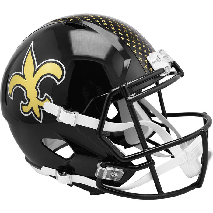 New Orleans Saints Replica Riddell Speed Full Size Helmet - 2022 Alternate On-Field