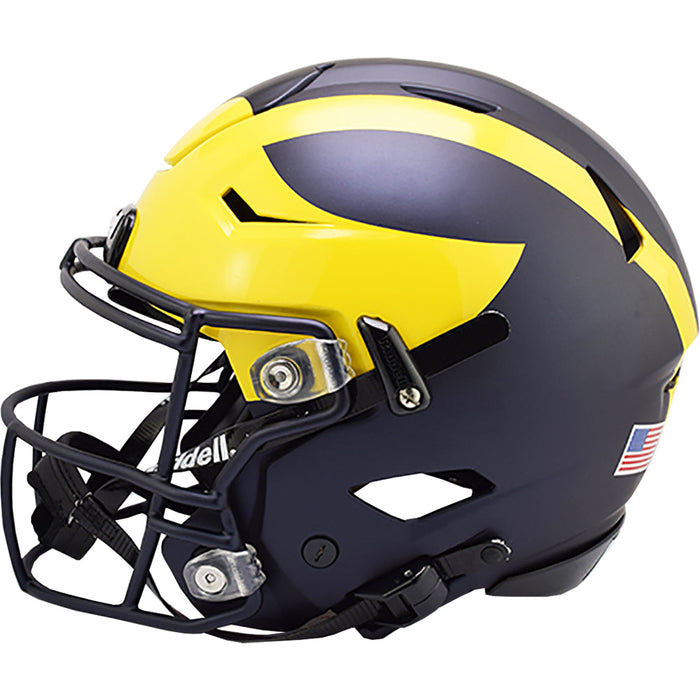 Michigan Wolverines Authentic Full Size SpeedFlex Helmet - 2023 National Champs - Painted Wings